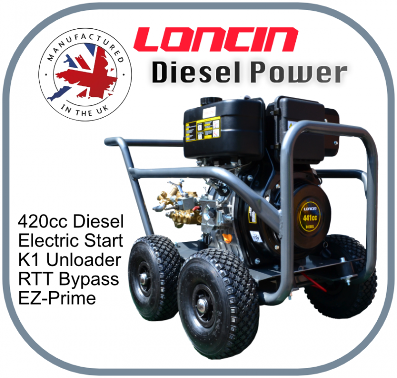 Triton Loncin D440 E-Start Diesel with Mazzoni Pump Gearbox Drive with RTT